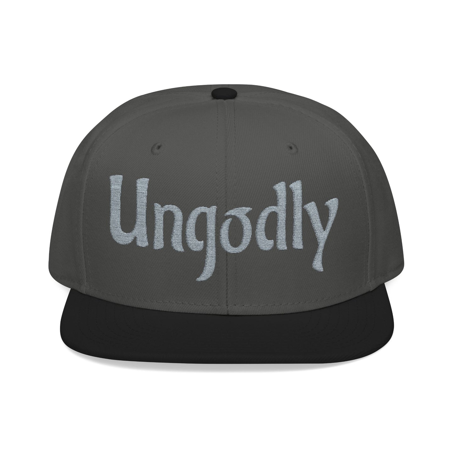 Embroidered Snapback Hat — Retro Sparkle Script
