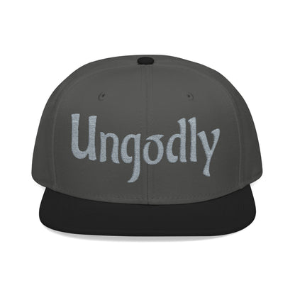 Embroidered Snapback Hat — Retro Sparkle Script