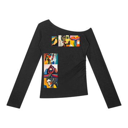 Ungodly Abstract Feminine Era Women’s Off-the-Shoulder T-Shirt