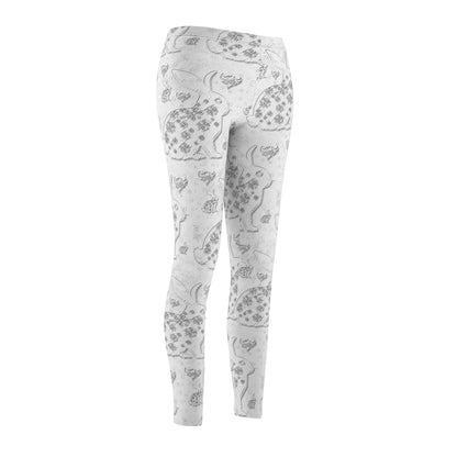 Snow Bunny Print Leggings — Women’s Casual Yoga Leggings
