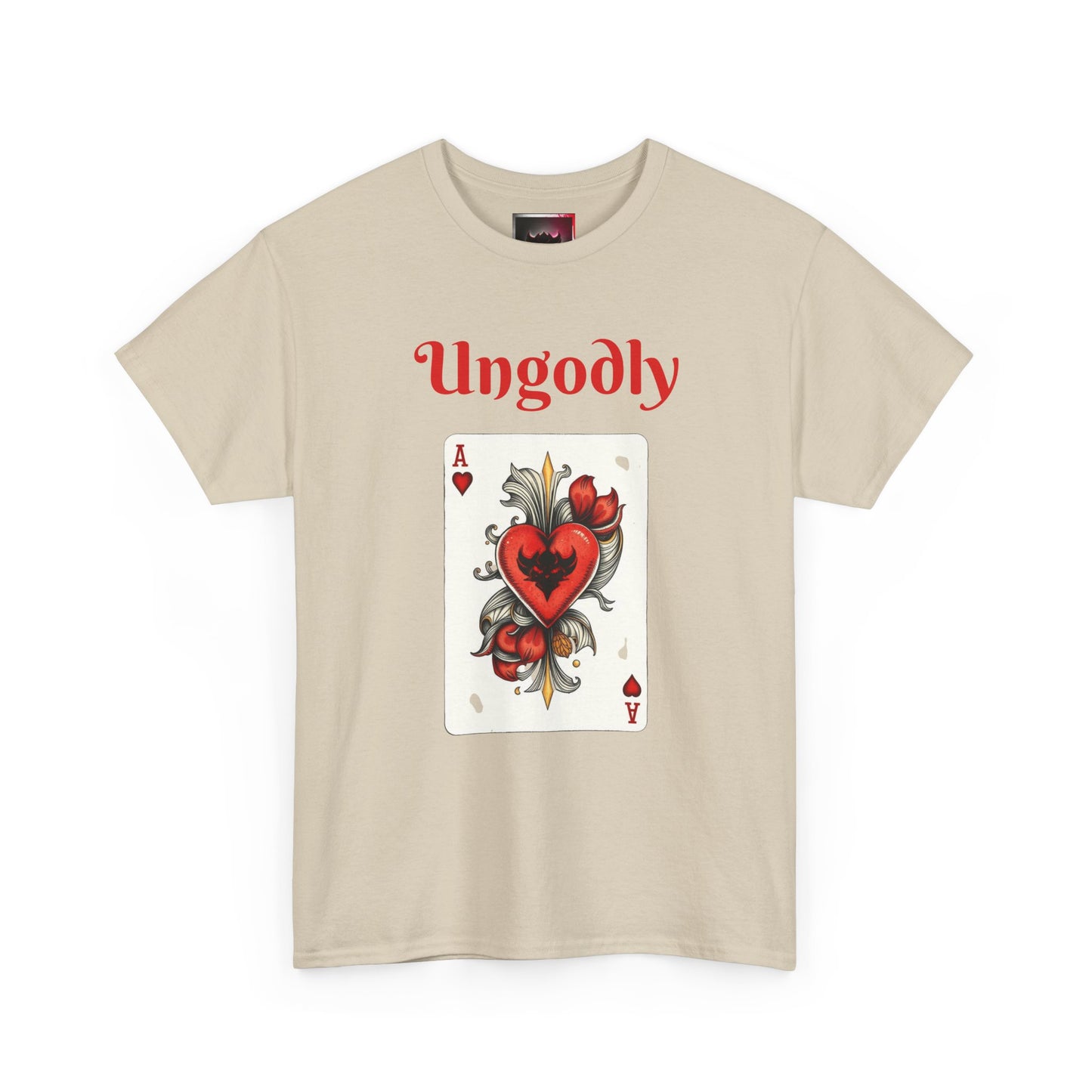 Ungodly Ace of Hearts Tee — Vintage Tattoo Card Graphic T-Shirt