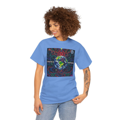 Unisex Heavy Cotton Tee - Vibrant "Ungodly Earth" Design for Nature Lovers