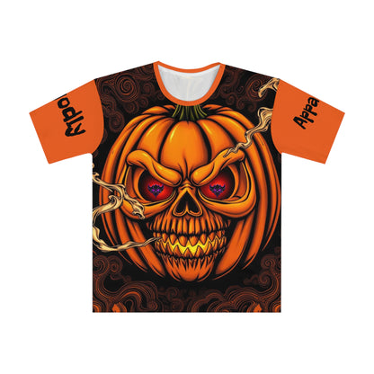 Spooky Halloween Graphic Tee, Men's Loose T-shirt, Skull Pumpkin Shirt, Casual Halloween Apparel, Festival Shirt, Unique Gift Idea
