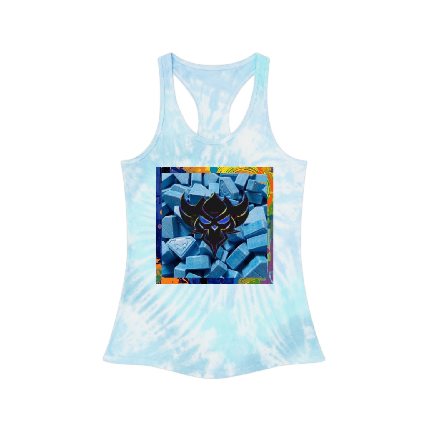 "Ungodly x Apparel Blues" Chill Vibes Tie Dye Tank Top - Perfect for Summer, Festivals, Beach Days, Workout, and Casual Wear
