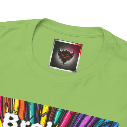 Inspirational Unisex Heavy Cotton Tee - 'Broken Crayons Still Color'