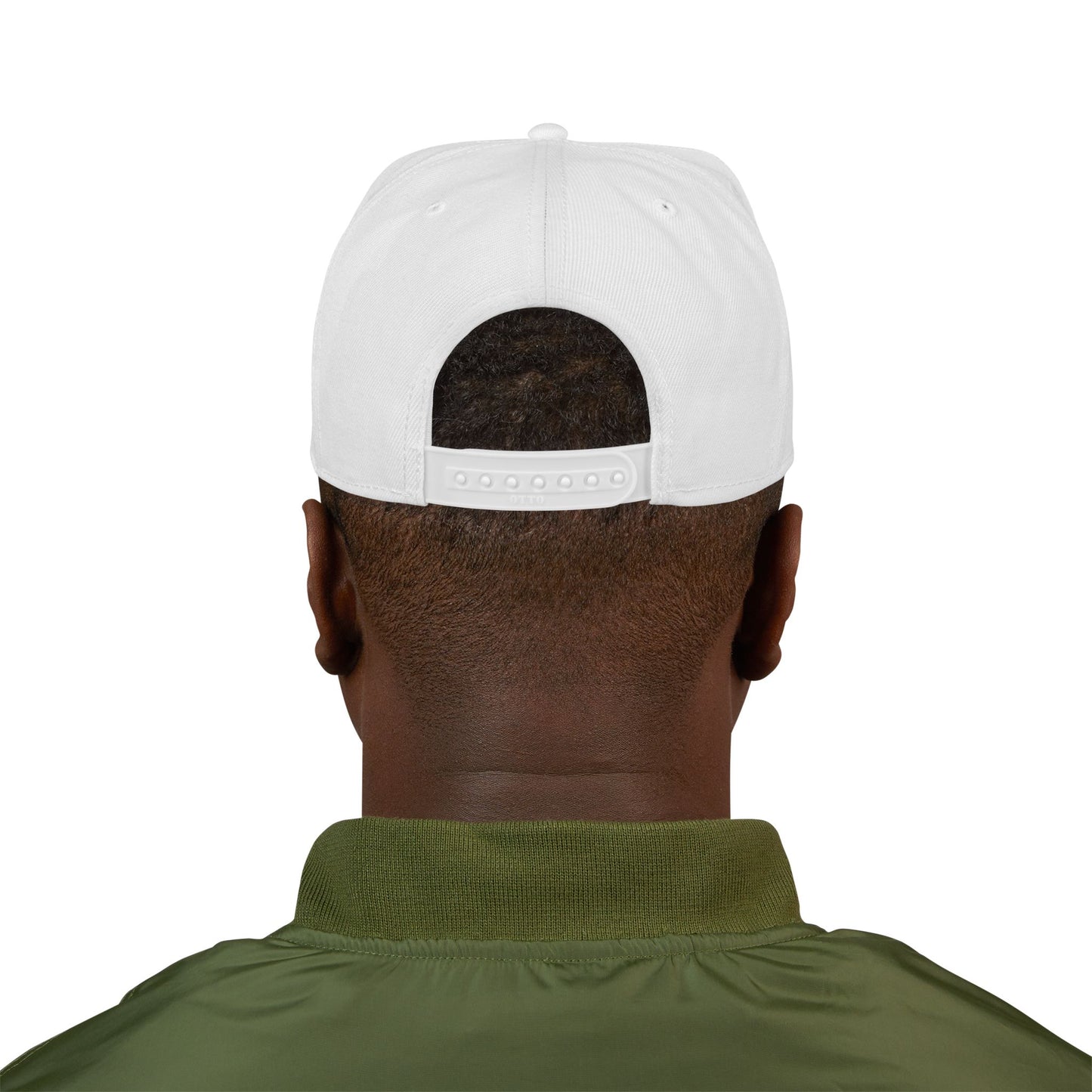 Embroidered Snapback Hat — 'Ungodly Apparel' Purple Script