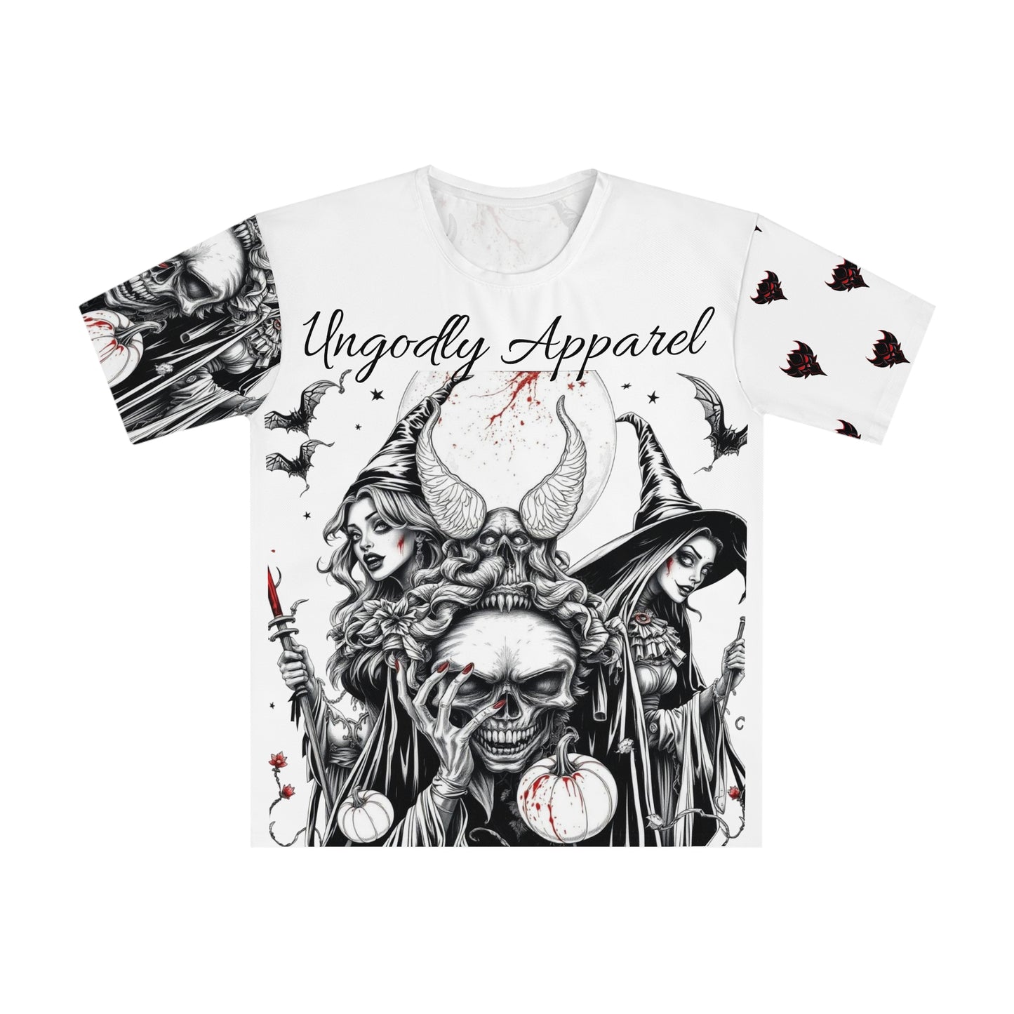 "Ungodly Halloween" Men's Graphic T-shirt with Halloween Vibe | Ungodly Apparel | Casual Statement Shirt, Spooky Gift, Unique Fashion, Gothic Style