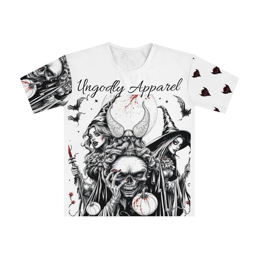 "Ungodly Halloween" Men's Graphic T-shirt with Halloween Vibe | Ungodly Apparel | Casual Statement Shirt, Spooky Gift, Unique Fashion, Gothic Style