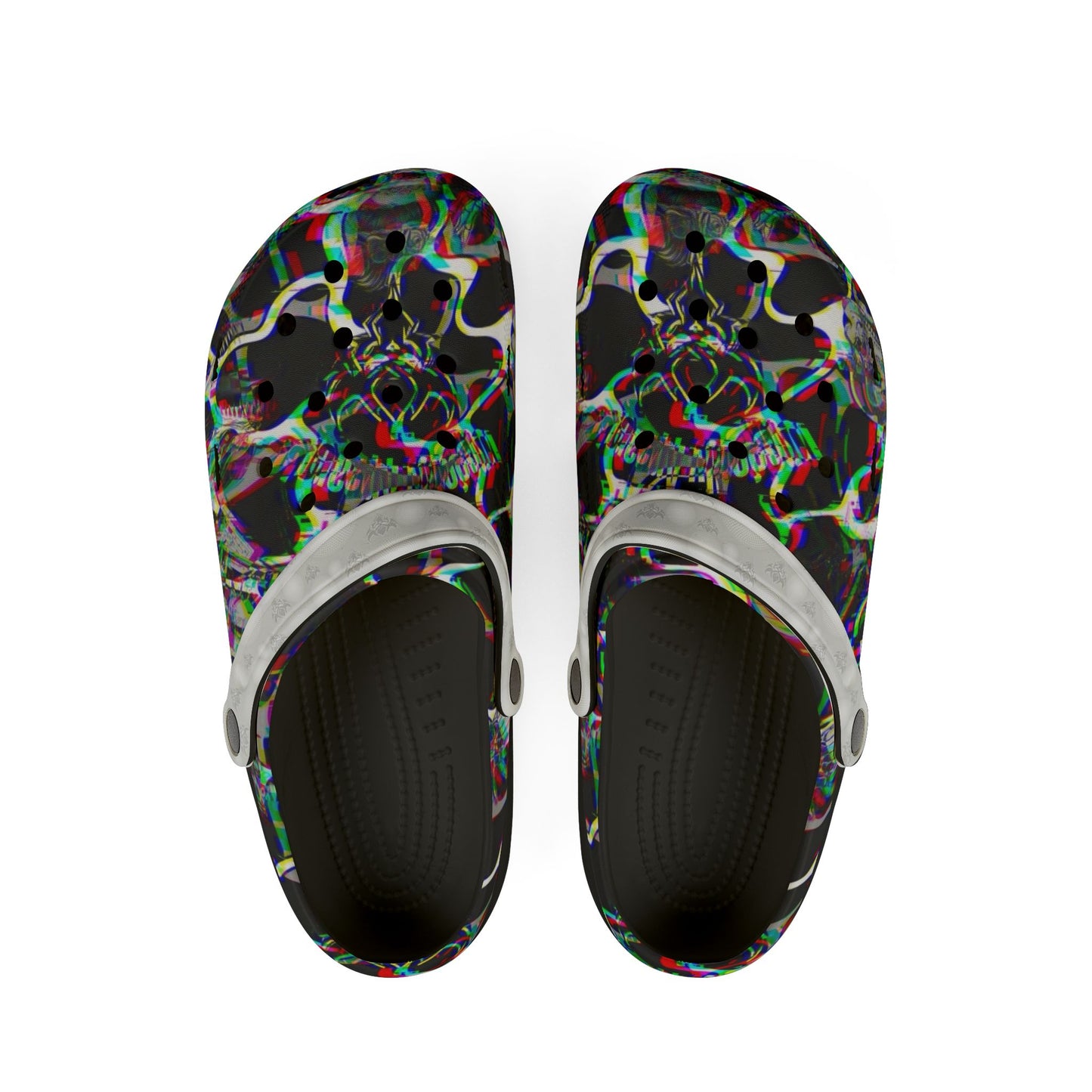 Ungodly Apparel Skull Glitch Clog