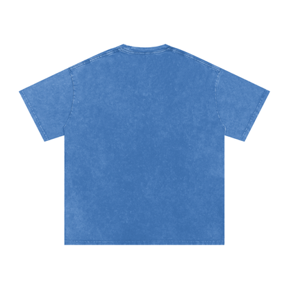 "Hustle in My DNA" Snow Washed Oversized Cotton T-Shirt