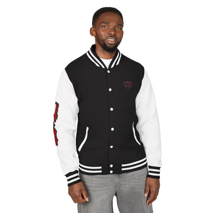 Ungodly Letterman Jacket — Gothic Broken Heart Rose Varsity Jacket