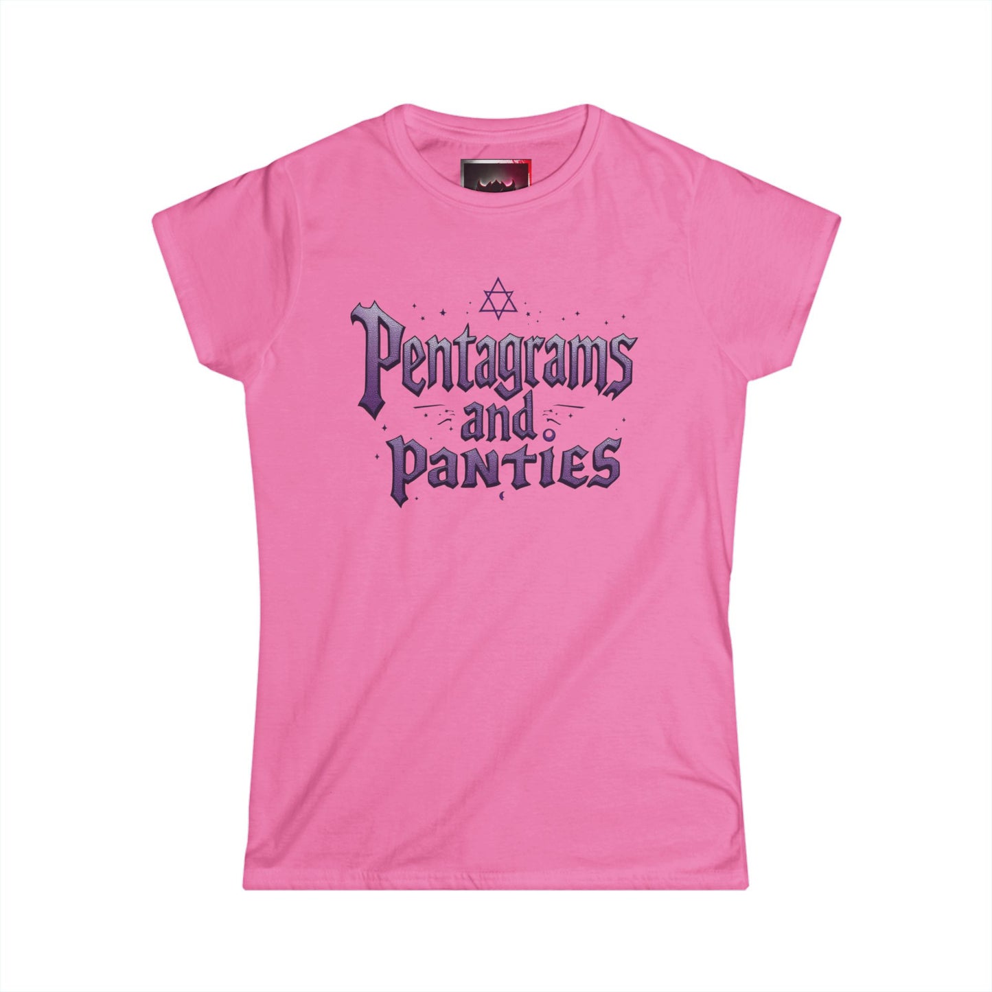 "Pentagrams and Panties" Women’s Tee, Gothic Style Shirt, Witchy Apparel, Casual Wear, Gift for Her