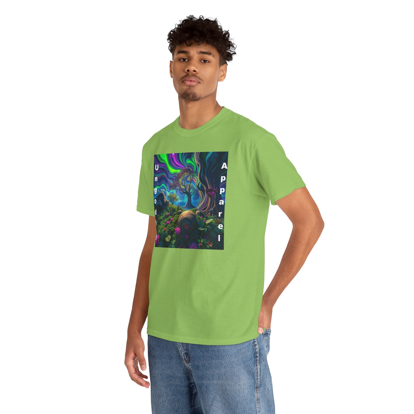 Ungodly Apparel Unisex Heavy Cotton Tee - Vibrant Nature Design