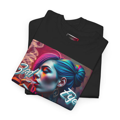 "3rd Eye Dialeted" Unisex Heavy Cotton Tee - Vibrant Art Tee for Creative Souls