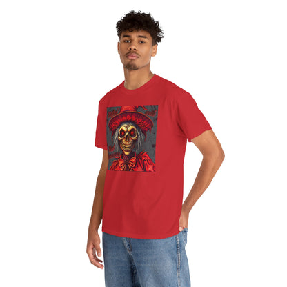 "Stuffed with Bad Decisions" Vintage-Inspired Scarecrow Skull Tee: Perfect for Halloween, Casual Wear, Gifts, Concerts, & Everyday Style
