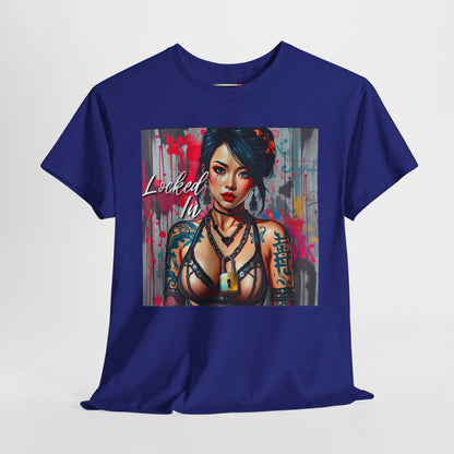 "Locked Inn" AZN Unisex Heavy Cotton Tee - Bold Graphic Art T-Shirt for Creative Souls