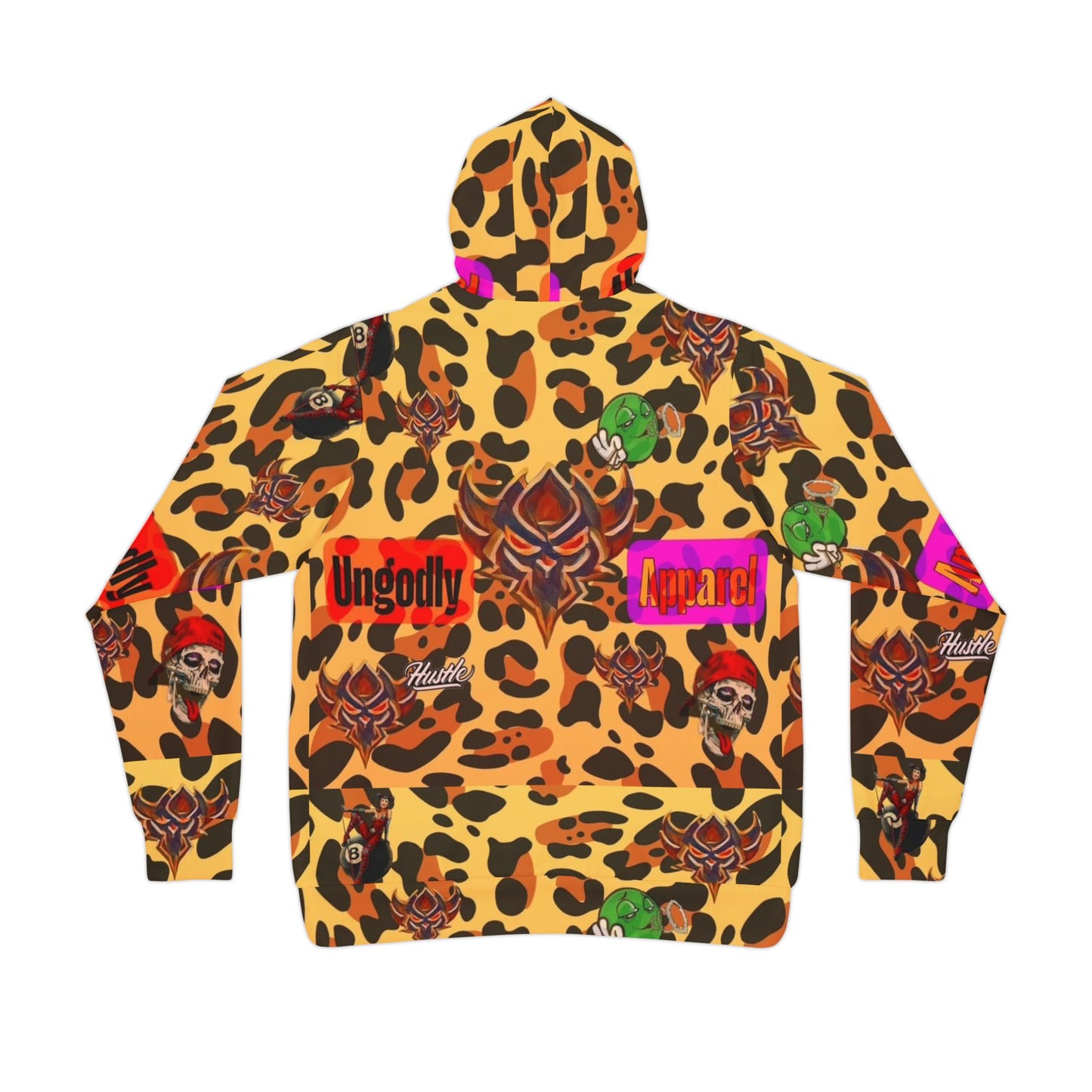 "Ungodly Leopard" Bold Graphic Athletic Hoodie
