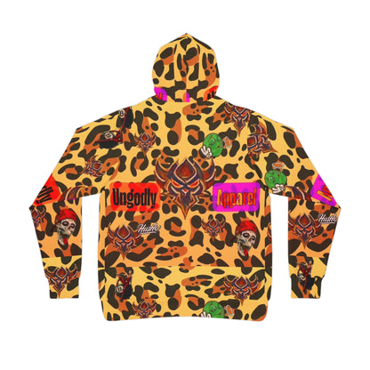 "Ungodly Leopard" Bold Graphic Athletic Hoodie