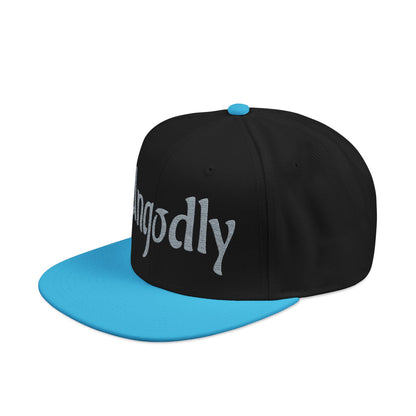 Embroidered Snapback Hat — Retro Sparkle Script