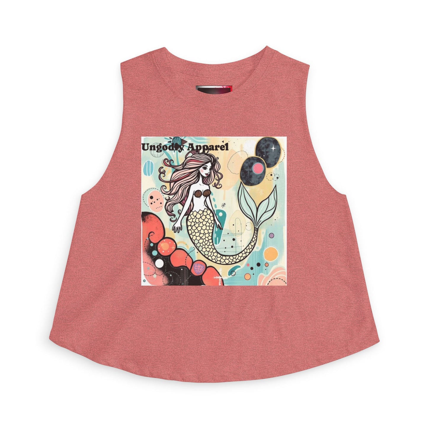 Mermaid Graphic Crop Top — Cute Whimsical Sea Girl Tank for Summer