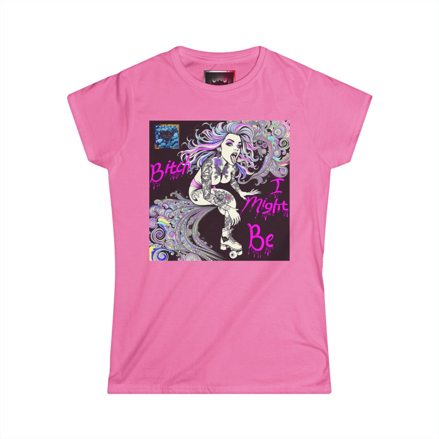 Bold Women's Graphic Tee - "Bitch I Might Be" Design for Confident Style