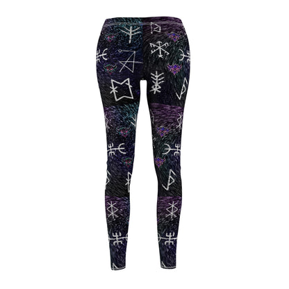 Protection and Good Energy Mystic Rune Leggings — Women's All-Over Print Casual Leggings
