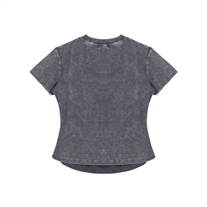 "UG Diamonds" Vintage Washed Bodycon Cotton T-Shirt