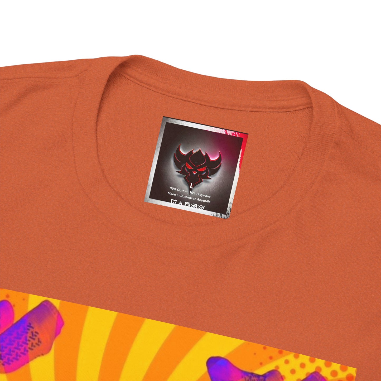 Graphic Tee — "Grippy Socks Grippy Box" Retro Heart Pop Art T-Shirt