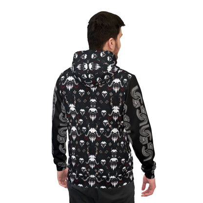 Krampus Athletic Hoodie — All-Over Print Gothic Sportswear