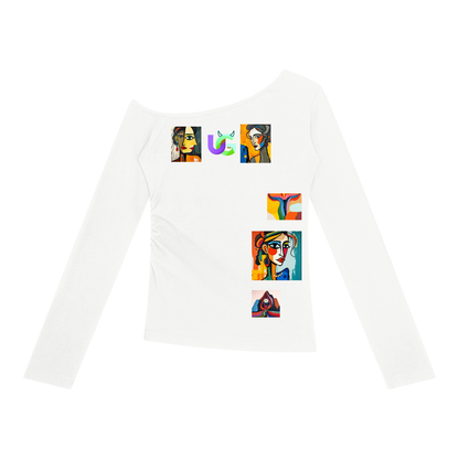 Ungodly Abstract Feminine Era Women’s Off-the-Shoulder T-Shirt