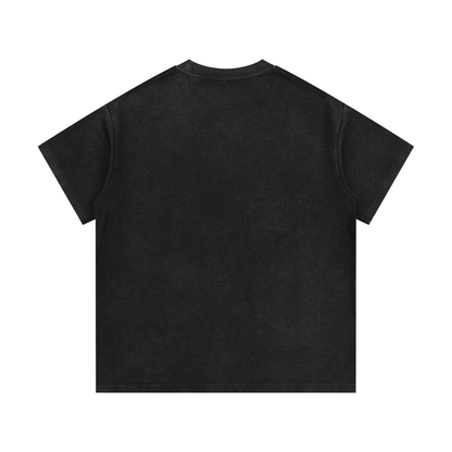 Ungodly Slogan Mineral Wash Waffle Knit T-Shirt