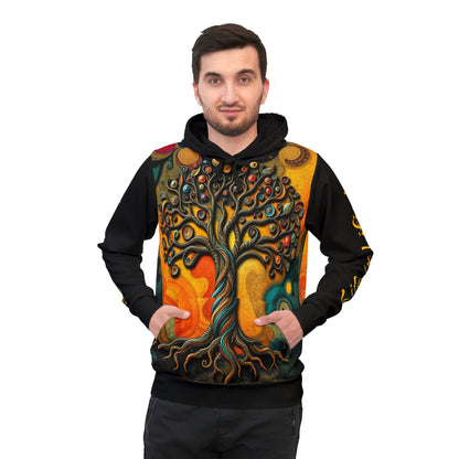 Tree of Life Athletic Hoodie –"Life be Lifin'" Embrace Your Journey with Colorful Design