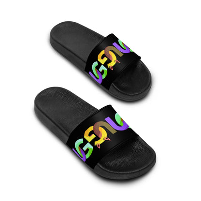 "Ungodly-UG" Slide Sandals — Rainbow Snake Chain Design Women’s Slides