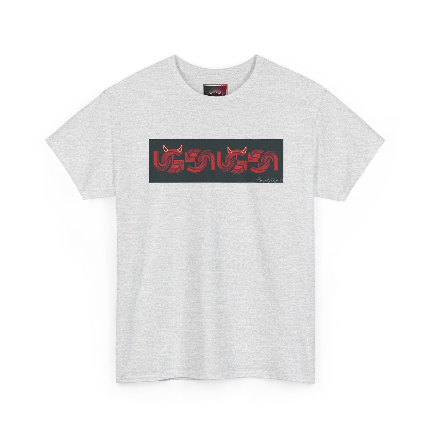 Red UG Logo Box Logo T‑Shirt