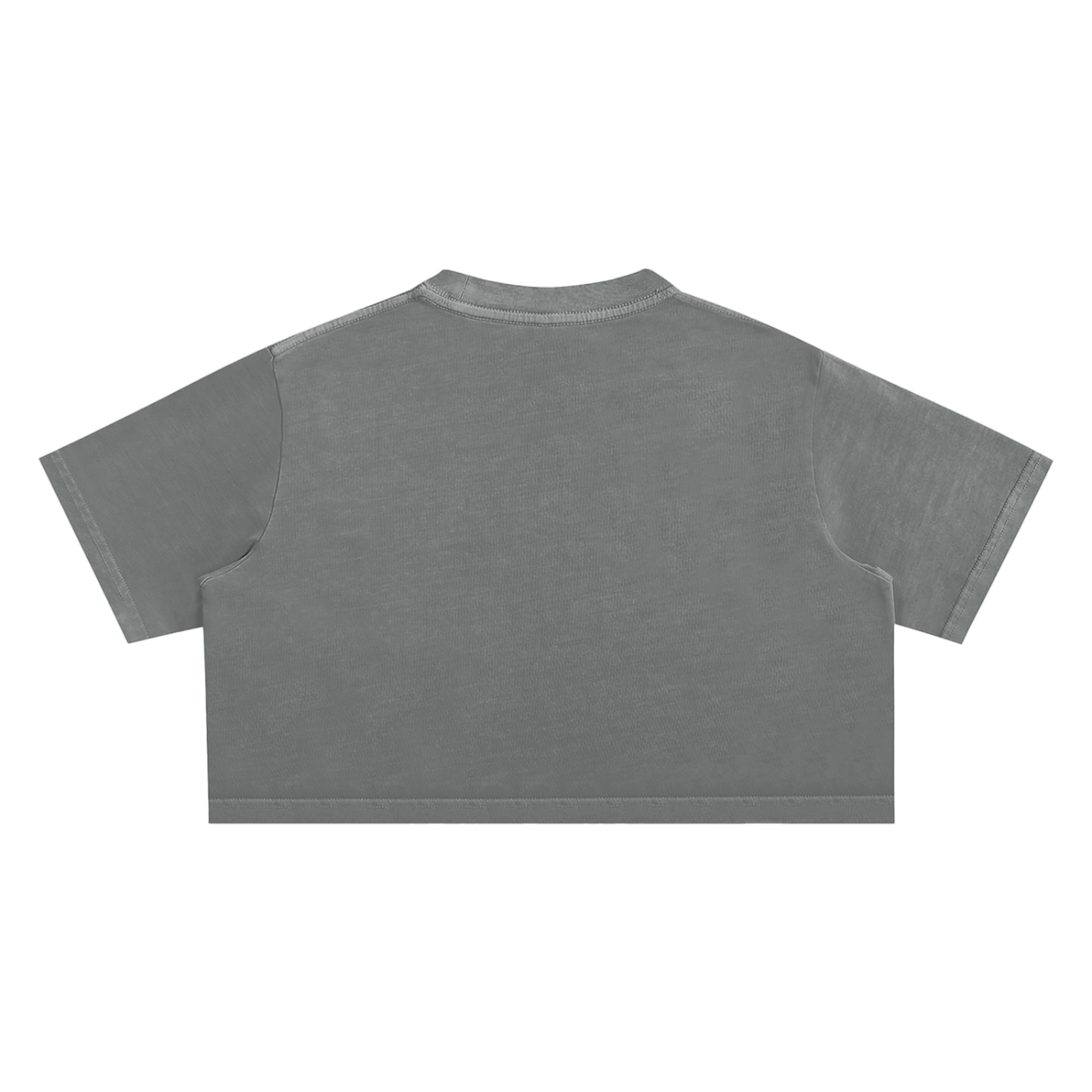 "Good vs Evil Abstract Art" Snow Washed Crop Top