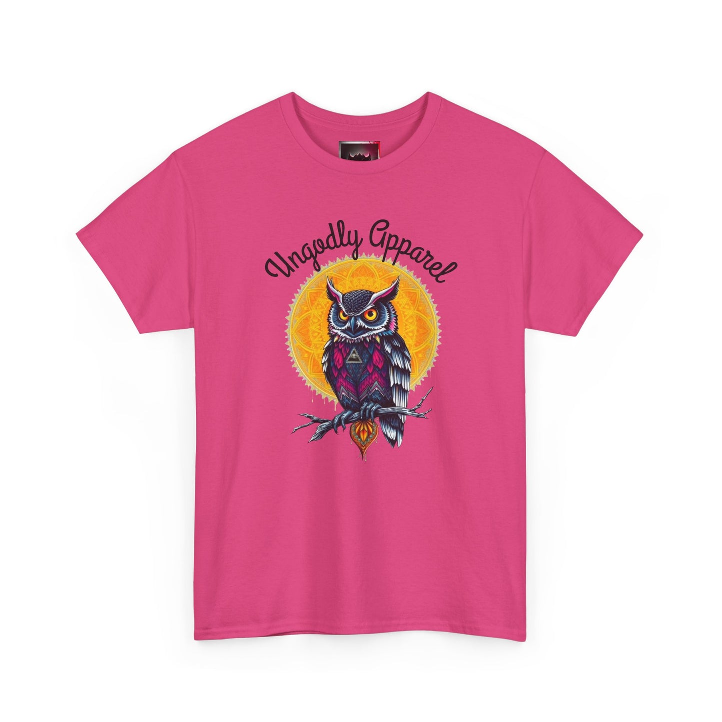 Owl Moon Graphic Tee — Vintage Illustration "Ungodly Apparel"