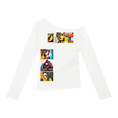 Ungodly Abstract Feminine Era Women’s Off-the-Shoulder T-Shirt