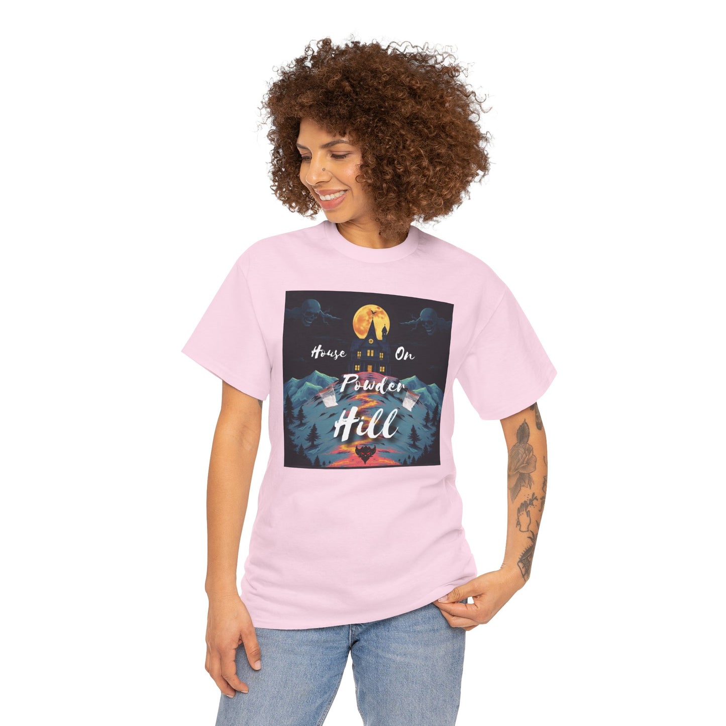 "House on Powder Hill" Inspirational Nature Tee, Adventure Shirt, Mountain Lover Gift, Outdoor Graphic Tee, Travel Shirt, Camping Apparel