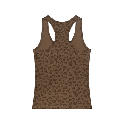 "Stabbed in the Heart" Women’s Leopard print Tank Top