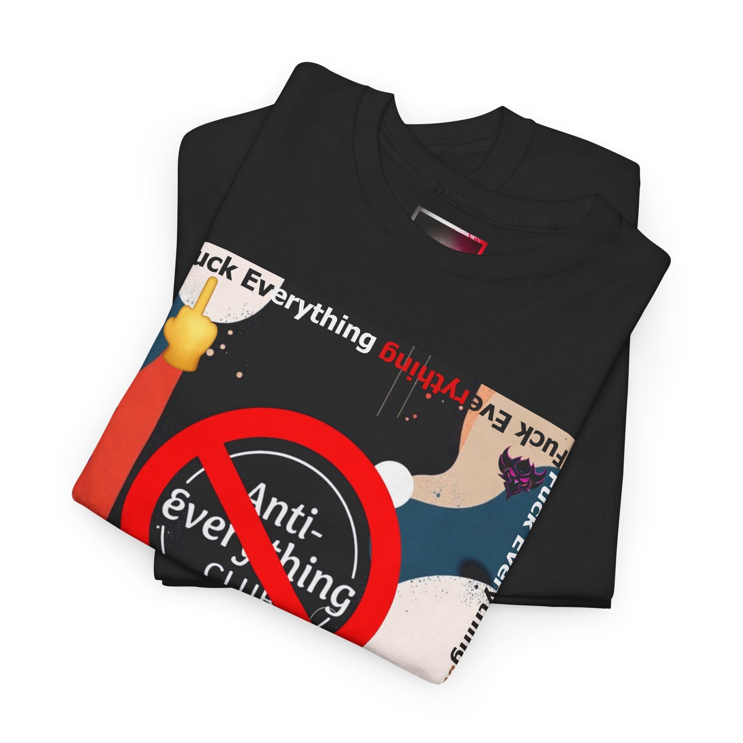 "Anti-Everything Club" Unisex Heavy Cotton Tee - Bold Statement Shirt for Casual Wear