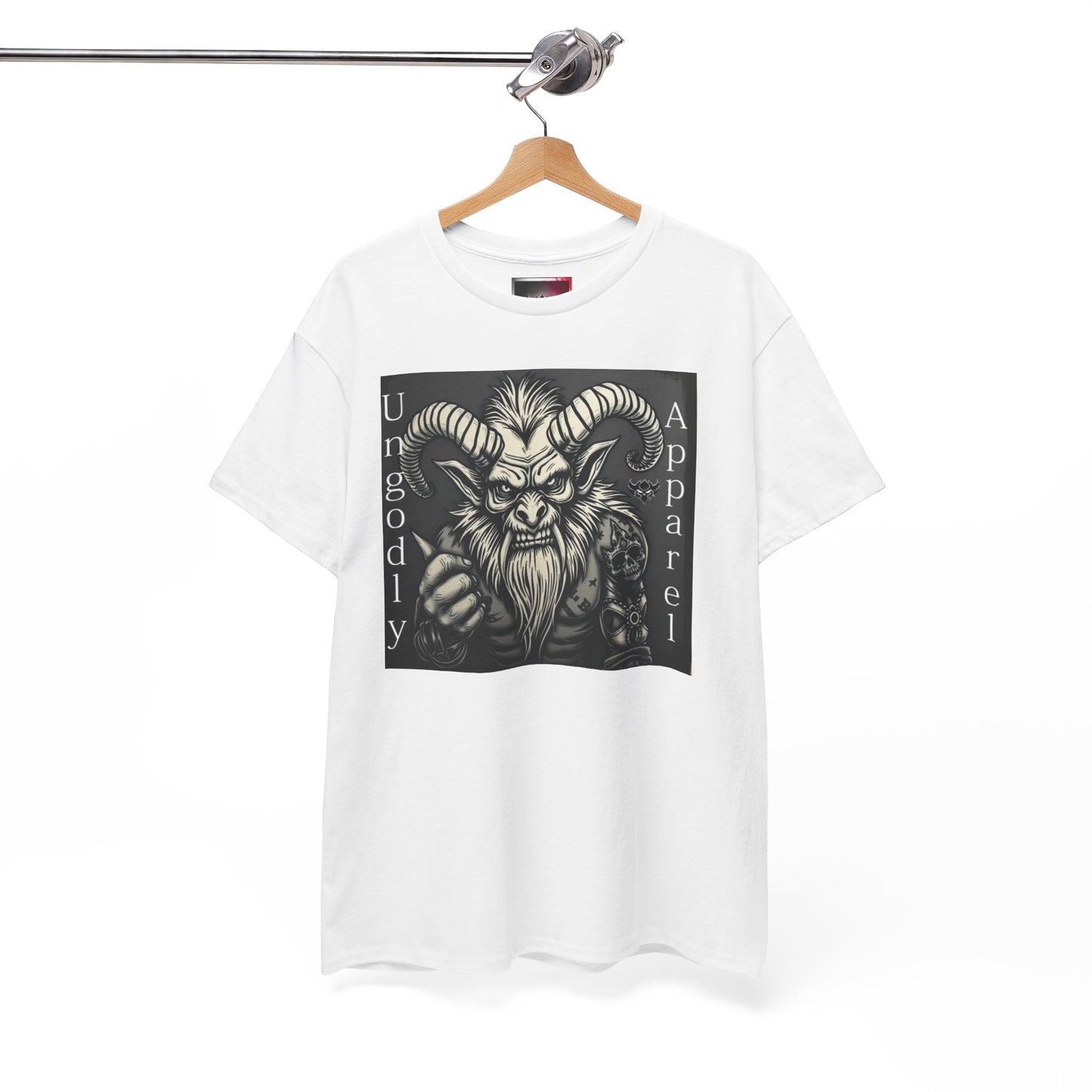 T-Shirt — 'Ungodly Apparel' Krampus Skull Graphic Tee