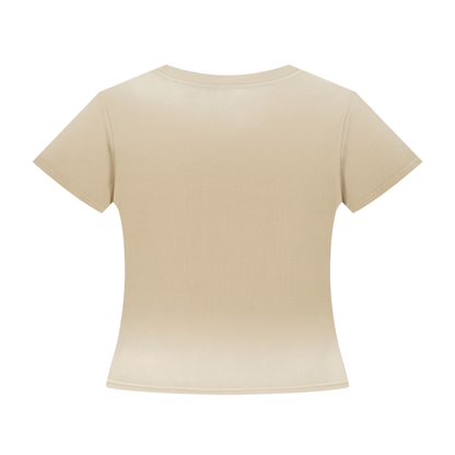Women’s "Colored UG Chain Pattern" Sunfade Washed T-Shirt
