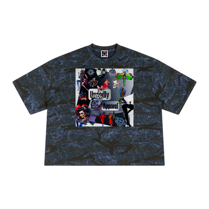 Ungodly Pinups Unisex Boxy Camo Print T-Shirt