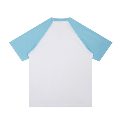 Ungodly Apparel Contrast Raglan Sleeve Mesh T-Shirt