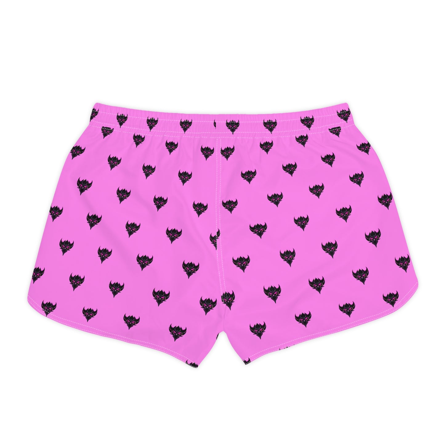 Women's Shorts — Pink Ungodly Apparel Logo Pattern Casual Lounge Shorts