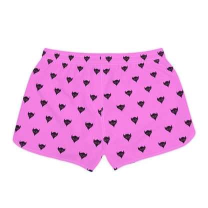 Women's Shorts — Pink Ungodly Apparel Logo Pattern Casual Lounge Shorts