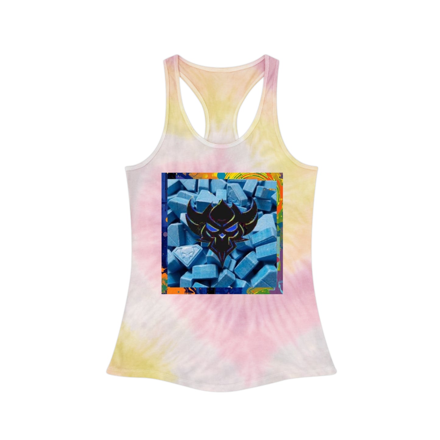"Ungodly x Apparel Blues" Chill Vibes Tie Dye Tank Top - Perfect for Summer, Festivals, Beach Days, Workout, and Casual Wear