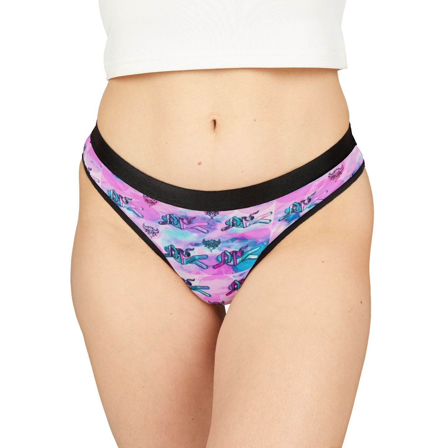 Pink 69 Print Women's Thong — Cute Pastel Underwear