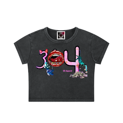 Snow Washed Crop Top "304"