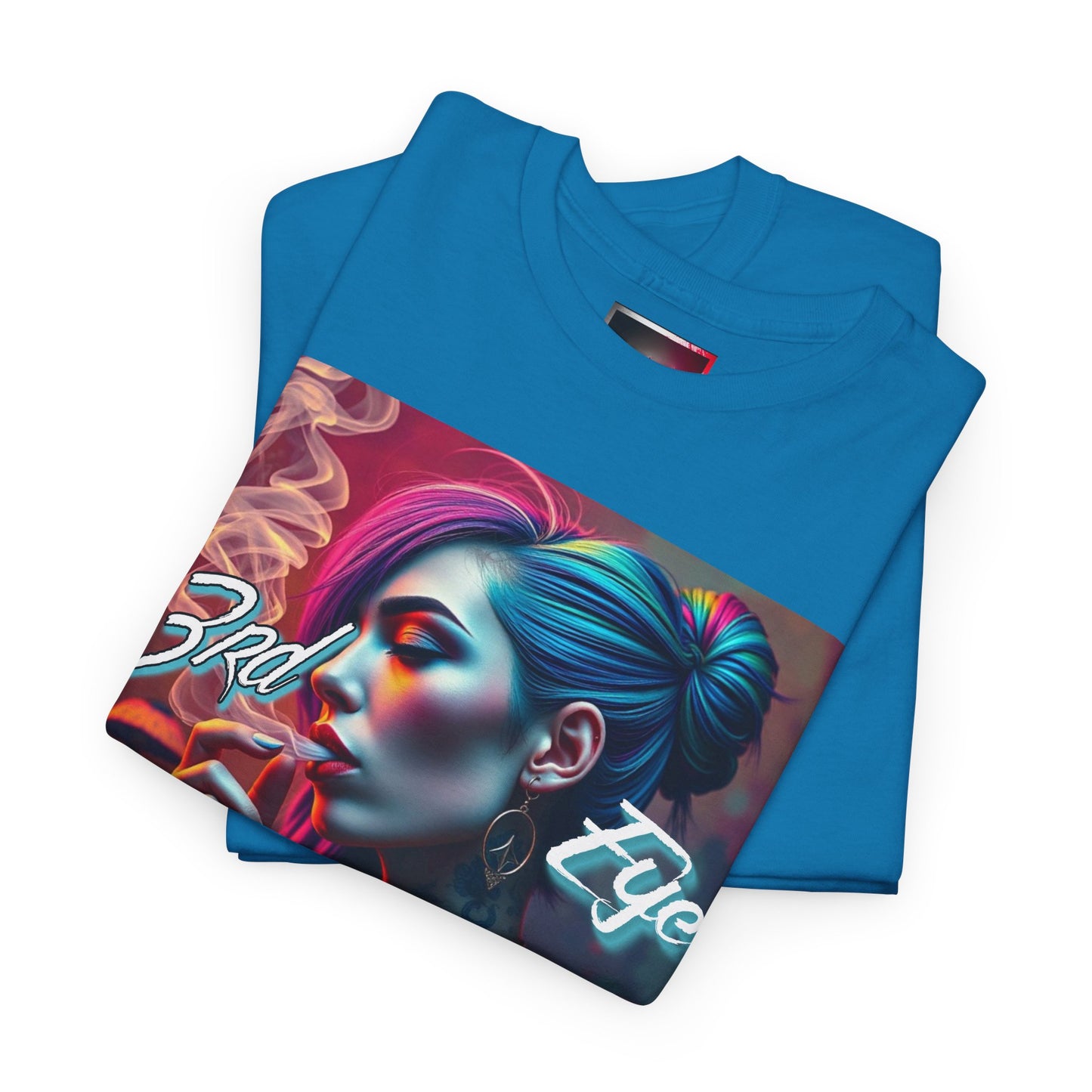 "3rd Eye Dialeted" Unisex Heavy Cotton Tee - Vibrant Art Tee for Creative Souls